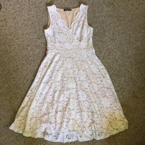 White skater dress